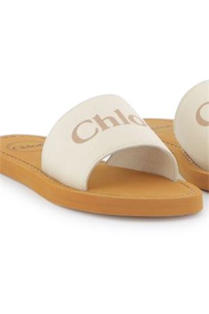 Beige leather flip-flops CHLOE' KIDS | C20507148